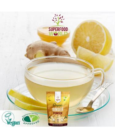 Organic Ginger Powder 300g - Powerful Anti-Inflammatory & Antioxidant for Cooking and Tea - Buy Online on GoSupps.com