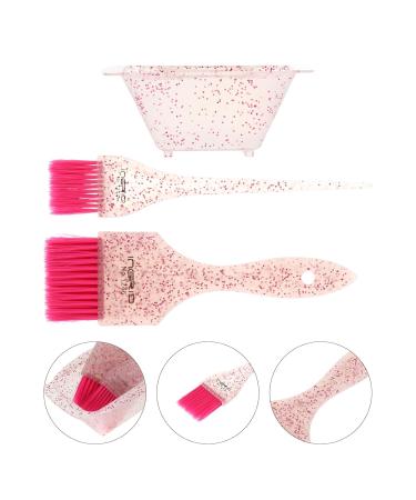 Solustrious Hair Dye Color Brush & Bowl Set - Salon & Home Hair Coloring Kit (Pink) - Buy Online on GoSupps.com