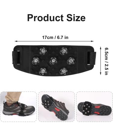 Buy 2 Pairs of Non-Slip Ice Cream Tunnels | Snow Pikes & 7-Point Crampons for Boots - International Shipping - Buy Online on GoSupps.com