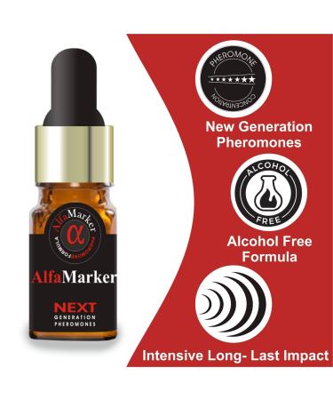 ALFAMARKER Pheromone Cologne for Men - Concentrated Feromonas Perfume Oil - Premium Scent 5ml - Ideal Holiday Gift - Buy Online on GoSupps.com