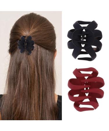 Minkissy 7 Pieces Octopus Hair Clips | Non-Slip Large Claw Clips for Medium & Thick Hair - Random Colors - Buy Online on GoSupps.com