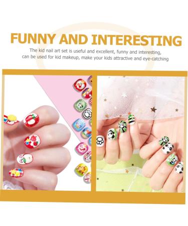 minkissy 5 Sets Children's Nail Art Toys Age 8-12 Nail Toys Nail Polish Kit Nail Decor Nail Kit Makeup Toy Nail Tips for Fingernail Kit Accessories 3d Manicure Plastic - Buy Online on GoSupps.com