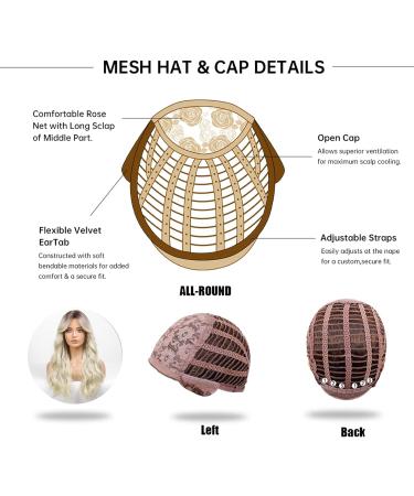 HAIRCUBE Long Blonde Synthetic Wig for Women with Dark Roots and Fringe - Buy Online on GoSupps.com