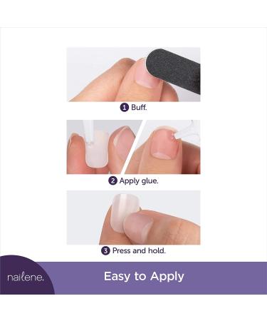 Nailene So Natural Undecorated Fake Nail Kit with 216 Nails - Comfortable & Long-Lasting Design - Buy Online on GoSupps.com