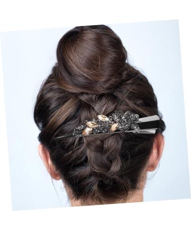 minkissy hair jewelry girls hair accessories hair clips for girls women hairpins girls hairpin girls hair clips rhinestone hair clip hair barrettes temperament rhinestones Miss back of head - Buy Online on GoSupps.com
