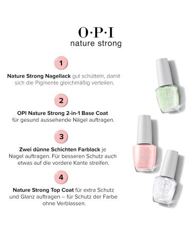 Opi Nature Strong Nail Polish - Vegan Formula Natural Ingredients Up to 7 Days Wear Sustainable Packaging Nude Tones Inspired by Nature - Buy Online on GoSupps.com