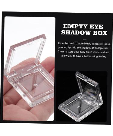 Healeved 4pcs Transparent Square Mini Eyeshadow Box Makeup Highlighter Makeup Palette Blush Palette Plastic - Buy Online on GoSupps.com