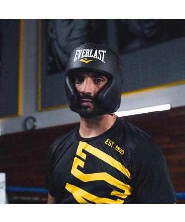 Everlast Everfresh Head Gear Black - Ultimate Protection for Boxing and MMA - Buy Online on GoSupps.com