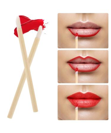 200pcs Disposable Bamboo Handle Lip Brushes - Eco-Friendly Lipstick & Lip Gloss Applicators | Makeup Tools for Perfect Application - Buy Online on GoSupps.com
