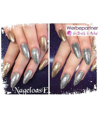 N+M SUPREME CHROME-GEL Silver-Jewels Effect Gel | Glitter Nail Art - Non-Opaque Wow Factor for Stunning Manicures - Buy Online on GoSupps.com