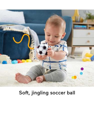 Fisher-Price Just for Kicks Newborn Gift Set - 3 Soccer-Themed Toys for Infant Sensory Play - Buy Online on GoSupps.com