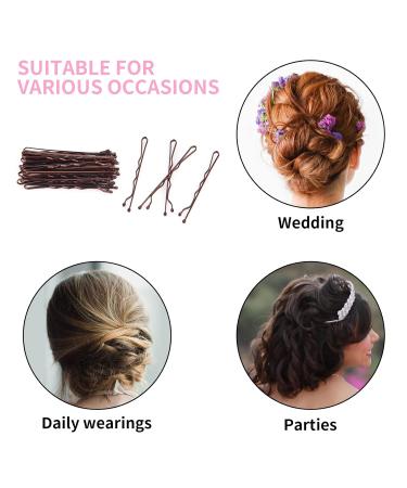Vaincre Bobby Pin Hair Pins - 150 Count Brown Bulk with Storage Case | 2 inch Pain-Free Hair Pins for Women and Girls - Buy Online on GoSupps.com