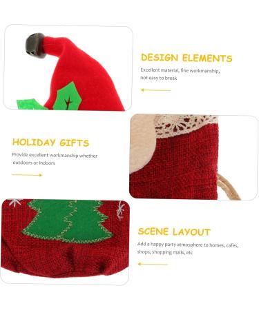 Healvian 1 Pc Christmas Candy Bag Kids Goodie Bags Christmas Cookie Bags Candy Wrapping Bags Storage Bags 1 count (Pack of 1) Red - Buy Online on GoSupps.com
