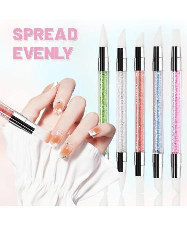 Willight 5-Piece Silicone Nail Brush Set - Gel Carving & Acrylic Brushes for DIY Manicure | Salon Tool Kit - Buy Online on GoSupps.com