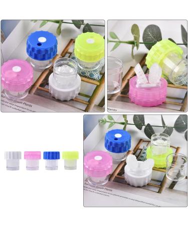 Lurrose 4-Piece Colored Contact Lens Cleaning Box - Travel-Friendly Manual Lens Cleaner & Magnifying Case for Daily Use - Buy Online on GoSupps.com