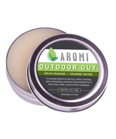 Aromi Solid Cologne | Woodsy Earthy Men's Fragrance Pine Spruce and Cedar Scent Vegan Cruelty-free Father's Day Gift Alcohol-Free (Outdoor Guy)