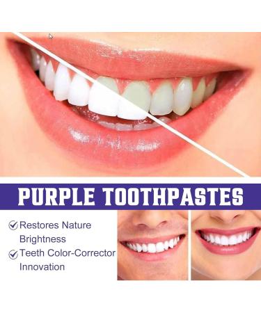 Lila Toothpaste for White Teeth - Purple Toothpaste for Whitening & Stain Removal (2 Pieces) - Buy Online on GoSupps.com
