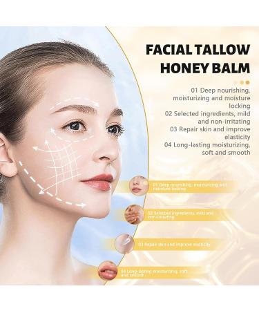 Gcroet 2Pcs Whipped Tallow and Honey Balm 120g Beef Tallow Moisturizer for Face and Body Sensitive Skin Cream with Vitamin E Fragrance Free. - Buy Online on GoSupps.com