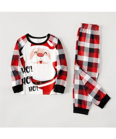 PatPat Family Matching Christmas Pajamas Set - Tree Snowflake & Letters Print Sleepwear for Kids 3-4 Years - Long Sleeve Xmas Outfits - Buy Online on GoSupps.com