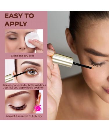 Premium Eyelash Growth Serum | Boost Longer Fuller & Thicker Lashes with Ginseng & Peptides - 8ml - Buy Online on GoSupps.com