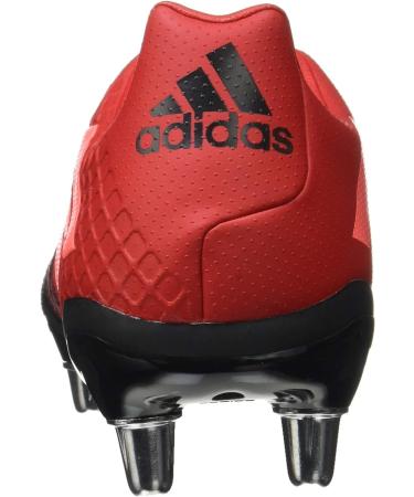 adidas Men's Kakari Elite (sg) Rugby Shoe - Core Black/Signal Coral/Scarlet - Size 12.5 UK - Buy Online on GoSupps.com