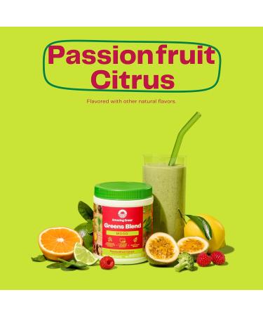 Amazing Grass Greens Blend Mood: Super Greens Powder Smoothie Mix for Mood Relaxation & Stress Support with Organic Spirulina Chlorella Beet Root Powder Digestive Enzymes & Probiotics 30 Servings - Buy Online on GoSupps.com