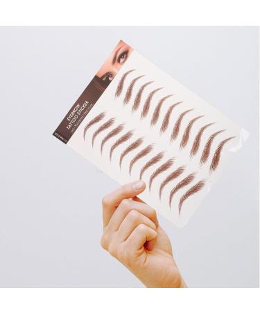 Autocollants pour Sourcils Marron Waterproof 12 Feuilles Effet 6d R aliste pour Maquillage Femmes Sourcils Asym triques Mise Facile - Buy Online on GoSupps.com