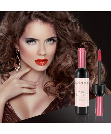 Wine Lip Tint Set - Long Lasting Moisturizing Matte Lip Stain Liquid Lipstick - 6 Colors - Waterproof - Ideal for Women, Girls, Girlfriends, Moms - Buy Online on GoSupps.com