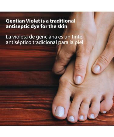 Sanar Naturals Gentian Violet 1 fl oz - Violeta de Genciana Tincture Antiseptic for First Aid - International Shipping Available - Buy Online on GoSupps.com