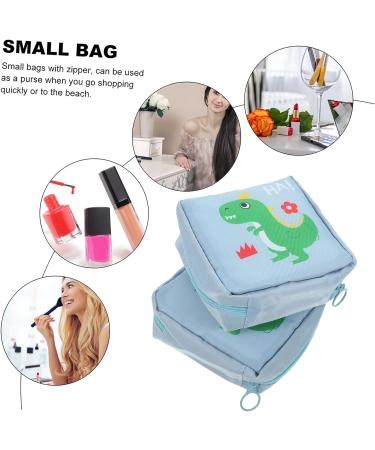 Healifty Aunt's Towel Storage Bag - 2pcs Mini Sanitary Napkin Purse for Travel - Zip Lock Organizer Makeup Bag - Girly Decor Period Pad Pouch - Buy Online on GoSupps.com