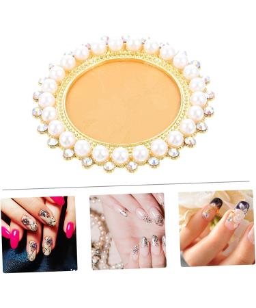 Healeved Nail Display Board Manicure Showing Holder False Nail Display Holder Nail Polish Plate Nail Tips Showing Holder Nail Mixing Nail Art Display Plate Nail Zinc Alloy Bracket - Buy Online on GoSupps.com