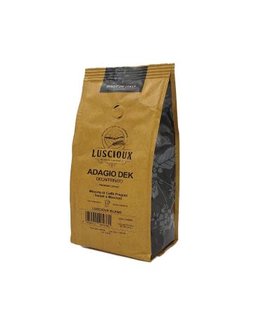 Luscioux ADAGO DEK Ground Coffee - Decaffeinated - 4 x 250 gr | For those who want to give up caffeine but not the pleasure of an excellent coffee