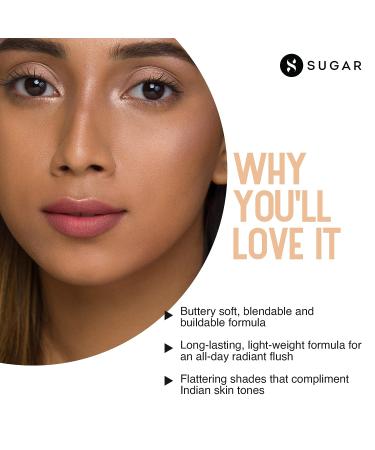 Sugar Cosmetics Contour De Force Mini Blush 01 Peach Peak - Longlasting & Lightweight - Buy Online on GoSupps.com
