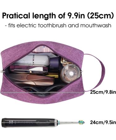 Women's Travel Toiletry Wash Bag - Purple Makeup Organizer for Toiletries & Cosmetics - Buy Online on GoSupps.com
