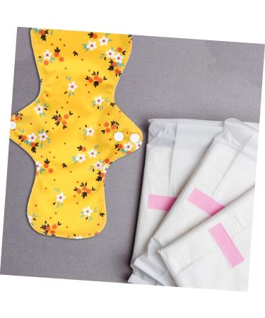 Healvian 4Pcs Bamboo Charcoal Menstrual Pad Set | Eco-Friendly Period Panty Liners | Earth Tones | Bamboo Charcoal Fiber Inner Layer - Buy Online on GoSupps.com