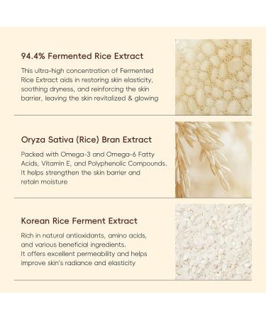 Moisturizing Korean Rice Skin Care Set Radiance Skincare 5-Step Routine with Rice Cleanser Toner Serum Face Cream Eye Cream Hyaluronic Acid & Ceramides for Glowing Skin All Skin Types - Buy Online on GoSupps.com