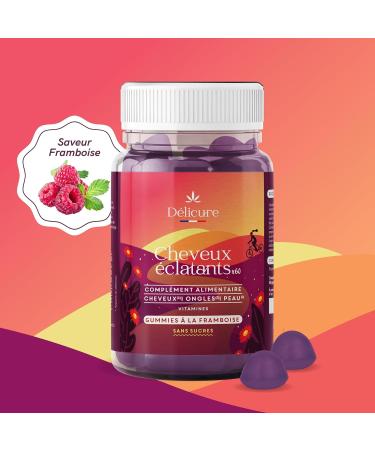 D licure - Food supplement - Sugar-free hair nails and skin - 1 month cure - Growth & Strengthening - High dosed - Biotin & Zinc Folic Acid Vitamins - - Buy Online on GoSupps.com