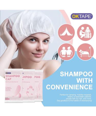 OK TAPE No Water Shampoo Caps (6-Pack) | Rinse Free Conditioning Shower Cap | Microwaveable | Cucumber Lavender Verbenae | 6 Count - Buy Online on GoSupps.com