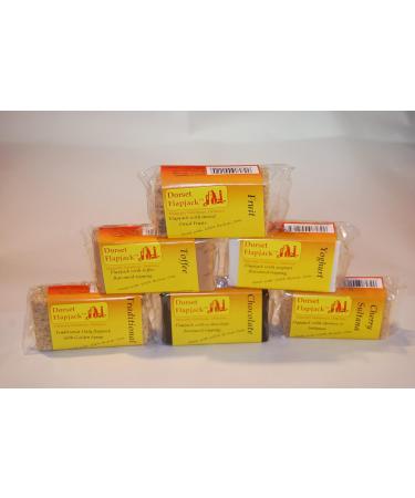 Dorset Flapjacks Variety Pack | 100% British Oats | Vegetarian-Friendly | 24 Bars Box | Cherry Sultana, Chocolate, Fruit, Toffee, Traditional, Yoghurt | Pack of 24 - Buy Online on GoSupps.com