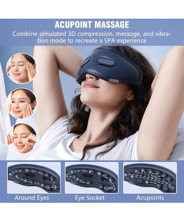 Eye Massage Device - Electric Visual Eye Massager with Warmth & Vibration for Swollen Dry Eyes | Improve Sleep | Perfect Gift for Men & Women - Buy Online on GoSupps.com