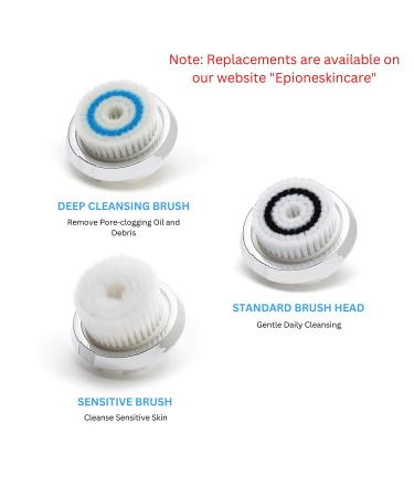 Epione Sonictouch Facial Cleansing Brush - 3 Speed Sonic Device for Gentle Deep Cleaning | Waterproof | Dr. Simon Ourian Recommended - Buy Online on GoSupps.com