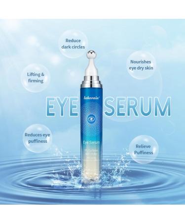 5% Caffeine Eye Serum | Anti-Aging Moisturizing Eye Cream with 360 Massage Roller | Reduces Dark Circles Puffiness & Fine Lines - Buy Online on GoSupps.com