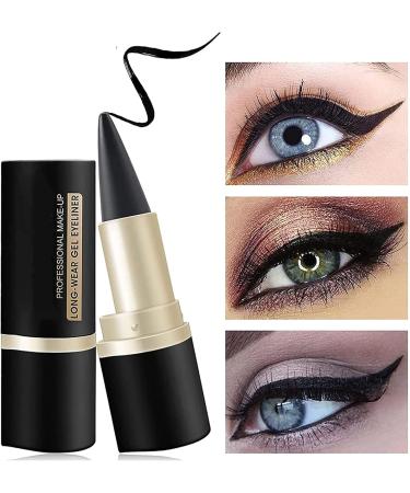 Matte Quick-Dry Eyeliner Pencil Ultra Black Gel Eyeliner Waterproof Smudge-Proof Makeup Eyeliner Long Lasting Eyeliner Matt Quick Dry Eyeliner for Women Girls (2pcs) - Buy Online on GoSupps.com