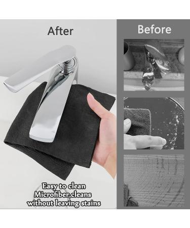 XANGNIER Thickened Magic Cleaning Cloth 8 Pcs - Lint Free & Reusable Microfiber Rag for Windows, Mirrors, Glass & Car Cleaning - Gray - Buy Online on GoSupps.com