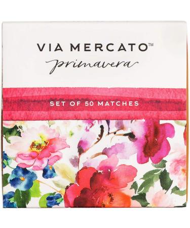 European Soaps Via Mercato Primavera Match Box Set Spring Flowers 50 Pieces