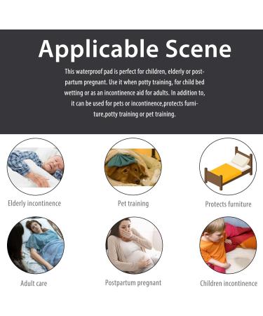 Non-Slip Waterproof Bed Pads 34x36 (2 Pack) | Kids Washable Incontinence Pads - Buy Online on GoSupps.com