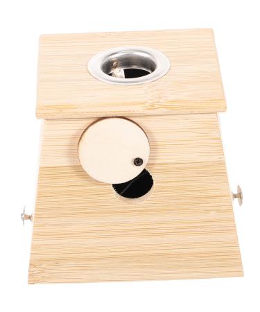 Goohochy box Moxibusion-Box Adjustable Moxa Brenner Minilaib Pans With Lid Fall for Moxibusion-burner holder for Moxbrasen Metal bracket MOXIBUSTION POLL Wood AI ZHU