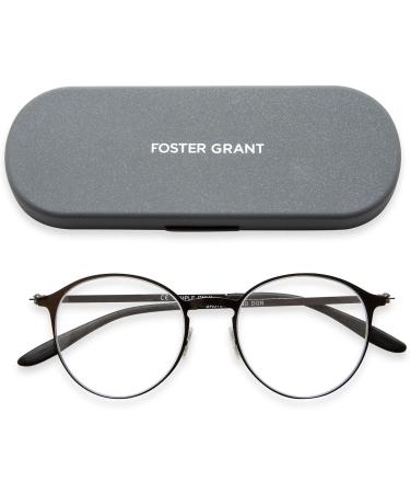 Foster Grant Hayden Superflat Reading Glasses - Unisex Gunmetal 50mm | Stylish & Comfortable International Shipping - Buy Online on GoSupps.com