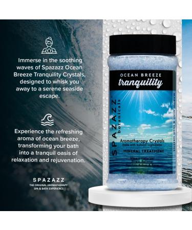 Buy Spazazz Ocean Breeze Tranquility Crystals 17 oz - Relaxing Aromatherapy for International Shipping - Buy Online on GoSupps.com