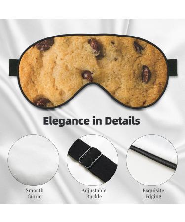 BREAUX Chocolate Cookie Print Sleeping Eye Mask | Double Sided Blackout Travel Mask for Better Sleep - Buy Online on GoSupps.com